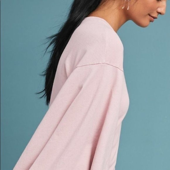 CITIZENS OF HUMANITY Pink Dramatic Flutter Sleeve Top - Sz XS - Picture 2 of 10